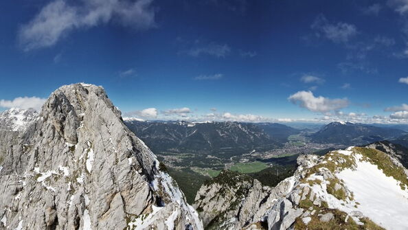 Das Wettersteingebirge.