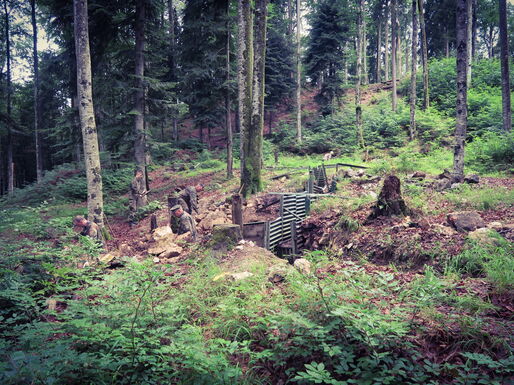 Handschachtung an der "Monnier Ecke".