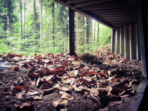 Kampfstand im "Buchner Tunnel".
