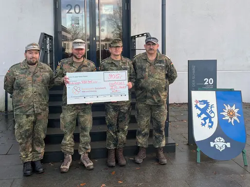 Pionierbataillon 905 sammelt 905 EUR für das Bundeswehr Sozialwerk
